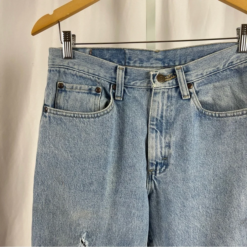 Wrangler 30 X 32 Straight Leg Stonewash Jeans Light Wash